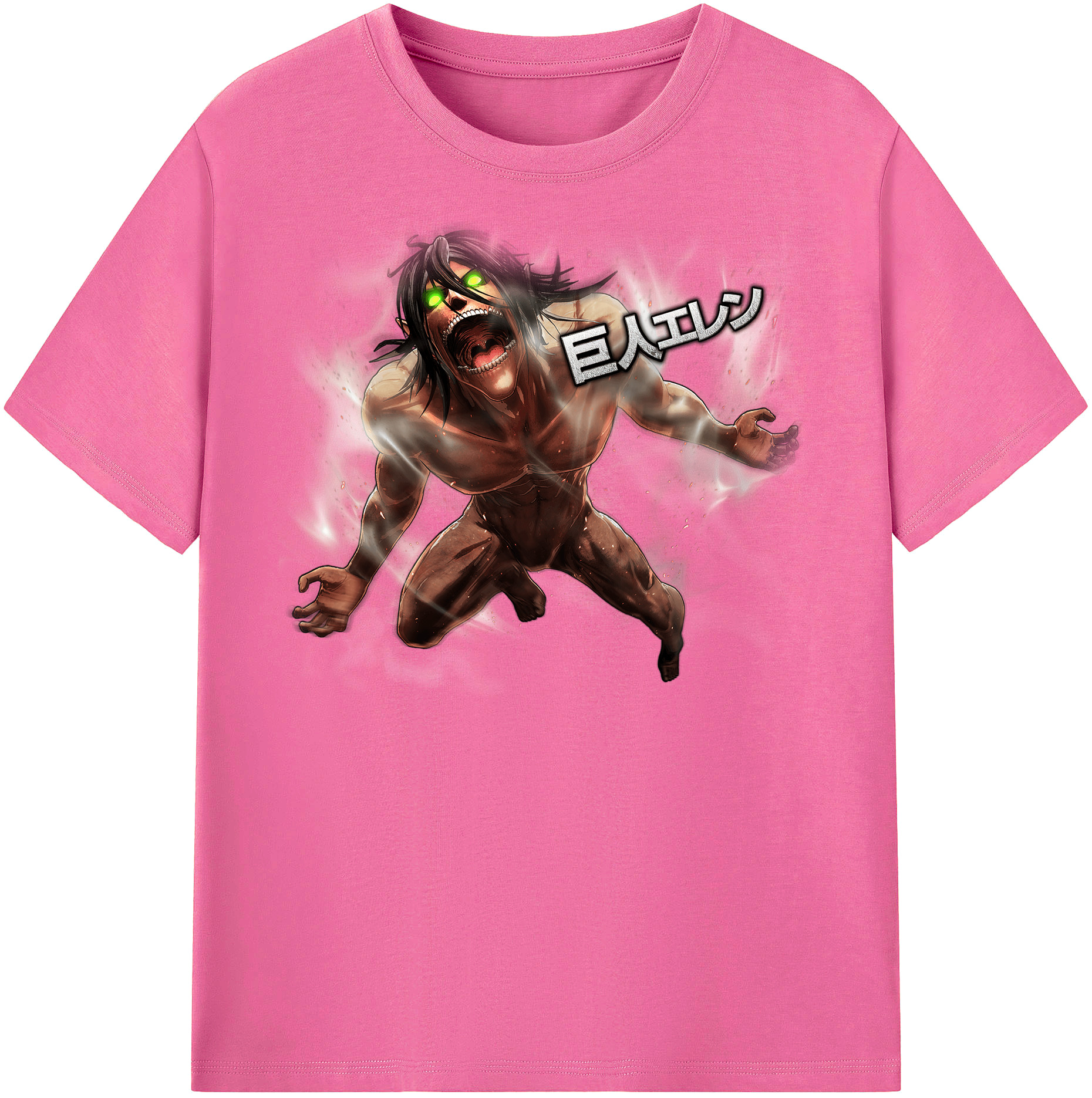 （画像用） 進撃の巨人 Attack on Titan レディースカジュアルプリントTシャツ（綿100％）